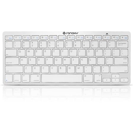 Sanoxy Sanoxy Ultra Slim Profile Wireless Bluetooth Keyboard for iOS; Android - Windows & Mac; Silver SNX-BTKYB-SLV